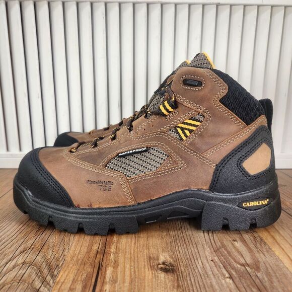 Carolina CA4552 Waterproof Composite Toe 4x4 Hiker Work Boots Mens Sz 8 EE Wide - Picture 4 of 11